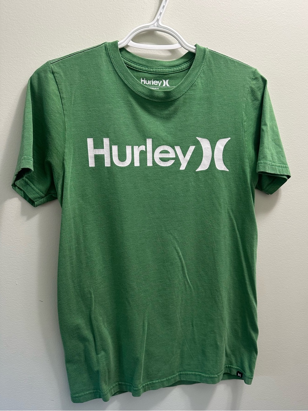 Hurley Mens Green Logo T-Shirt Premium Fit Size Small